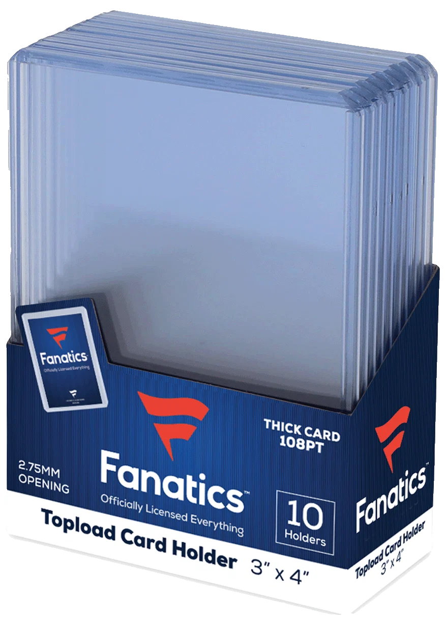 Fanatics 108pt 3x4 Top Loader (10ct)